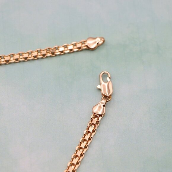 "Chunky Rose Gold Chain Necklace Bold & Stylish Look, XPNL0126 - Picture 9 of 12